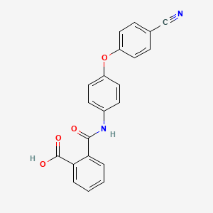 molecular formula C21H14N2O4 B13672715 2-[[4-(4-cyanophenoxy)phenyl]carbamoyl]benzoic Acid 