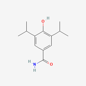 molecular formula C13H19NO2 B13672720 4-Hydroxy-3,5-diisopropylbenzamide 