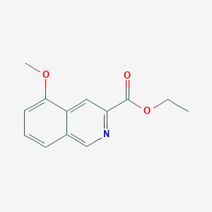 molecular formula C13H13NO3 B13672735 Ethyl 5-methoxyisoquinoline-3-carboxylate 