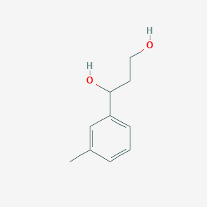 molecular formula C10H14O2 B13672743 1-(3-Methylphenyl)propane-1,3-diol CAS No. 51699-43-5