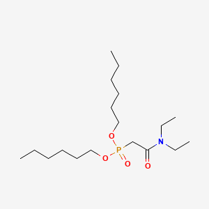 molecular formula C18H38NO4P B1367275 N,N-Diethylcarbamylmethylenephosphonic acid di-n-hexyl ester CAS No. 7369-66-6