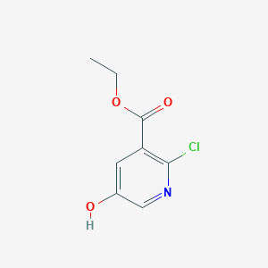 molecular formula C8H8ClNO3 B13672753 Ethyl 2-chloro-5-hydroxynicotinate 