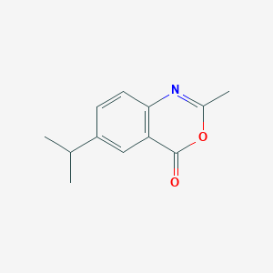 molecular formula C12H13NO2 B13672770 6-isopropyl-2-methyl-4H-benzo[d][1,3]oxazin-4-one 