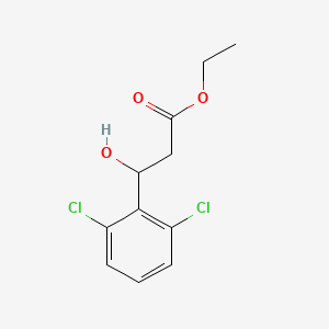 molecular formula C11H12Cl2O3 B13672791 Ethyl 3-(2,6-Dichlorophenyl)-3-hydroxypropanoate 