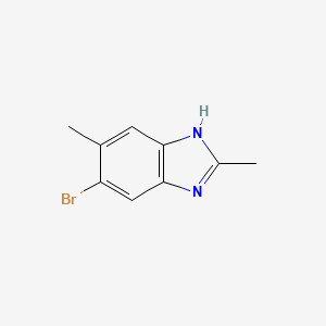 molecular formula C9H9BrN2 B13672865 5-Bromo-2,6-dimethyl-1H-benzo[d]imidazole 