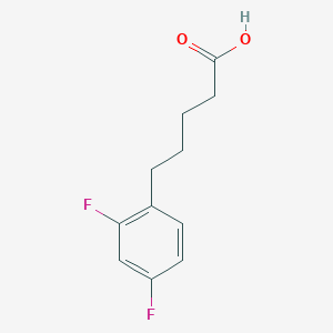 molecular formula C11H12F2O2 B13672878 5-(2,4-Difluorophenyl)pentanoic acid 