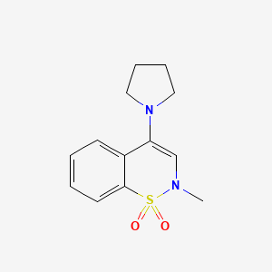 2-methyl-4-(1-pyrrolidinyl)-2H-1,2-benzothiazine 1,1-dioxide