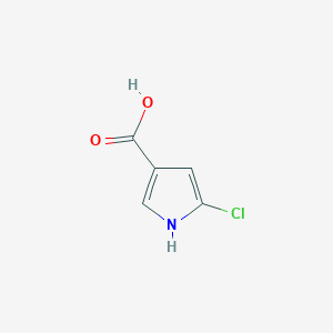 molecular formula C5H4ClNO2 B1367292 5-Chloro-1H-pyrrole-3-carboxylic acid CAS No. 79600-77-4