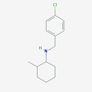 molecular formula C14H20ClN B1367294 N-[(4-chlorophenyl)methyl]-2-methylcyclohexan-1-amine 