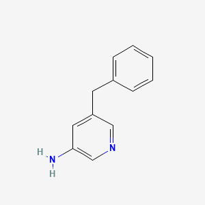 molecular formula C12H12N2 B13672949 5-Benzylpyridin-3-amine 
