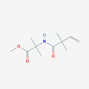 molecular formula C11H19NO3 B13672967 Methyl 2-(2,2-Dimethylbut-3-enamido)-2-methylpropanoate 