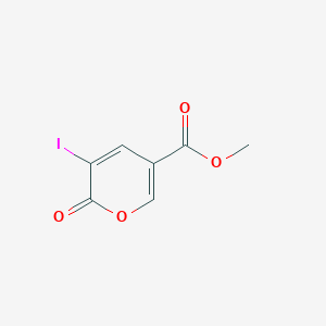 molecular formula C7H5IO4 B13672972 Methyl 3-iodo-2-oxo-2H-pyran-5-carboxylate 