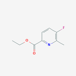 molecular formula C9H10FNO2 B13672980 Ethyl 5-fluoro-6-methylpicolinate 