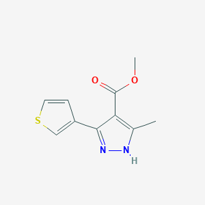 methyl 5-methyl-3-(thiophen-3-yl)-1H-pyrazole-4-carboxylate