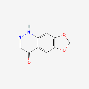 molecular formula C9H6N2O3 B1367308 [1,3]Dioxolo[4,5-g]cinnolin-4-ol CAS No. 28657-76-3