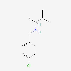 molecular formula C12H18ClN B1367310 [(4-Chlorophenyl)methyl](3-methylbutan-2-yl)amine 