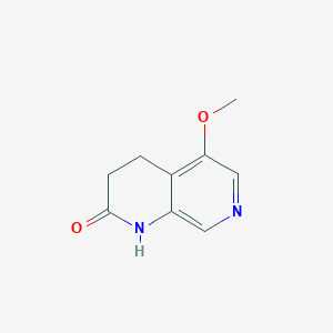 molecular formula C9H10N2O2 B1367313 5-Methoxy-3,4-dihydro-1,7-naphthyridin-2(1H)-one CAS No. 82673-70-9