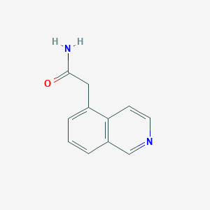 molecular formula C11H10N2O B13673134 2-(Isoquinolin-5-yl)acetamide 