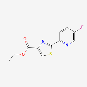 molecular formula C11H9FN2O2S B13673162 Ethyl 2-(5-Fluoropyridin-2-yl)thiazole-4-carboxylate 