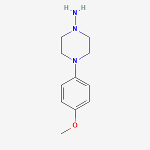 molecular formula C11H17N3O B1367317 4-(4-Methoxyphenyl)piperazin-1-amine 