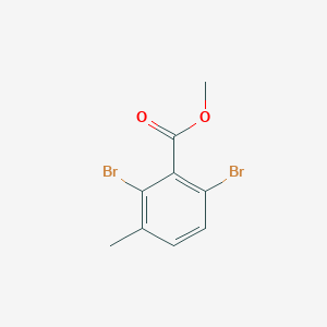 molecular formula C9H8Br2O2 B13673178 Methyl 2,6-dibromo-3-methylbenzoate 