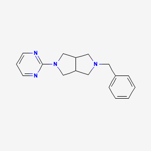 molecular formula C17H20N4 B1367320 2-Benzyl-5-(pyrimidin-2-yl)octahydropyrrolo[3,4-c]pyrrole 