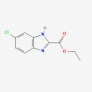 molecular formula C10H9ClN2O2 B13673207 6-chloro-1H-Benzimidazole-2-carboxylic acid ethyl ester CAS No. 30192-44-0