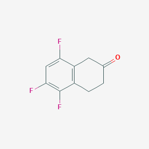 molecular formula C10H7F3O B13673252 5,6,8-Trifluoro-3,4-dihydronaphthalen-2(1H)-one 