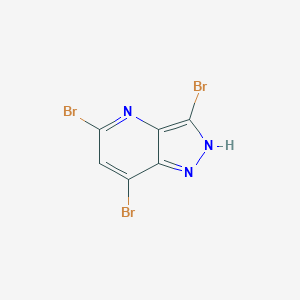 molecular formula C6H2Br3N3 B13673257 3,5,7-Tribromo-1H-pyrazolo[4,3-b]pyridine 