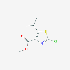molecular formula C8H10ClNO2S B1367331 Methyl 2-chloro-5-isopropylthiazole-4-carboxylate CAS No. 81569-27-9