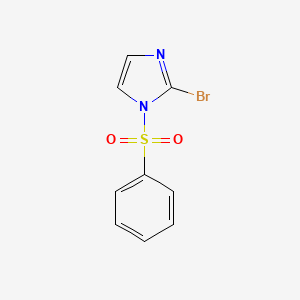 molecular formula C9H7BrN2O2S B13673310 2-Bromo-1-(phenylsulfonyl)-1H-imidazole 
