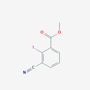 molecular formula C9H6INO2 B13673352 Methyl 3-cyano-2-iodobenzoate 