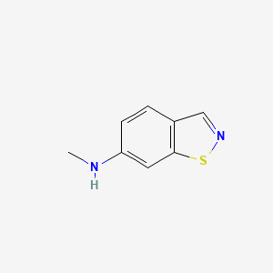 molecular formula C8H8N2S B13673364 N-Methylbenzo[d]isothiazol-6-amine 