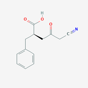 molecular formula C13H13NO3 B136734 2-Benzyl-5-cyano-4-oxopentanoic acid CAS No. 126121-83-3