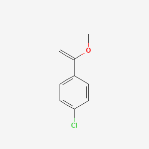 molecular formula C9H9ClO B13673403 1-(4-Chlorophenyl)ethenyl methyl ether CAS No. 67471-39-0