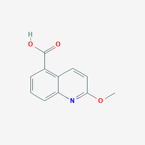 molecular formula C11H9NO3 B13673409 2-Methoxyquinoline-5-carboxylic acid 