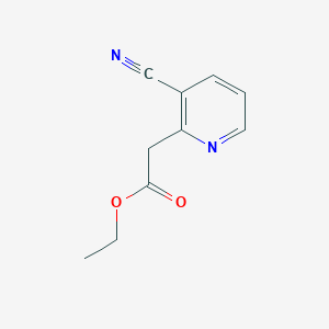 molecular formula C10H10N2O2 B1367345 Ethyl 2-(3-cyanopyridin-2-yl)acetate CAS No. 86369-48-4