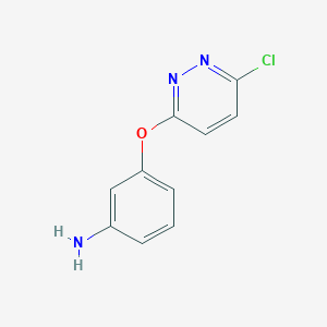 molecular formula C10H8ClN3O B1367347 3-(6-Chloro-3-pyridazinyloxy)phenylamine CAS No. 30184-98-6