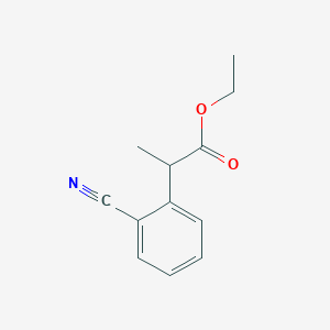 molecular formula C12H13NO2 B13673495 Ethyl 2-(2-cyanophenyl)propanoate 