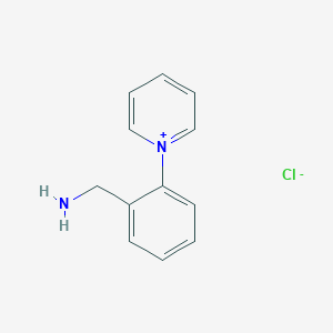 molecular formula C12H13ClN2 B13673513 1-(2-(Aminomethyl)phenyl)pyridin-1-ium chloride 