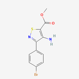 Methyl 4-amino-3-(4-bromophenyl)isothiazole-5-carboxylate