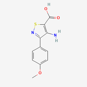 4-Amino-3-(4-methoxyphenyl)-1,2-thiazole-5-carboxylic acid