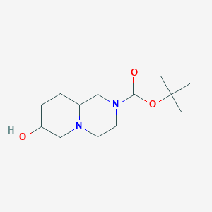molecular formula C13H24N2O3 B13673611 tert-Butyl 7-hydroxyhexahydro-1H-pyrido[1,2-a]pyrazine-2(6H)-carboxylate 
