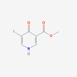 molecular formula C7H6INO3 B13673648 Methyl 4-hydroxy-5-iodonicotinate 