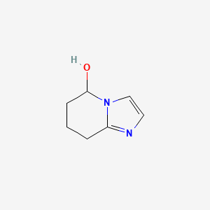 molecular formula C7H10N2O B13673656 5,6,7,8-Tetrahydroimidazo[1,2-a]pyridin-5-ol 