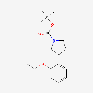 molecular formula C17H25NO3 B13673671 1-Boc-3-(2-ethoxyphenyl)pyrrolidine 
