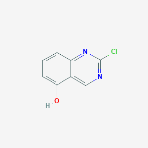 molecular formula C8H5ClN2O B13673675 2-Chloroquinazolin-5-ol 