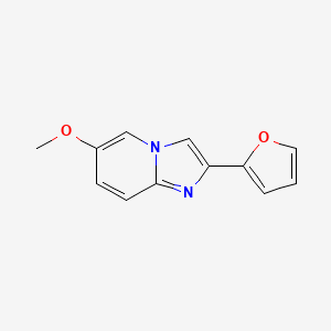 molecular formula C12H10N2O2 B13673681 2-(2-Furyl)-6-methoxyimidazo[1,2-a]pyridine 