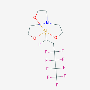 1-(3,3,4,4,5,5,6,6,6-Nonafluoro-1-iodohexyl)-2,8,9-trioxa-5-aza-1-silabicyclo[3.3.3]undecane