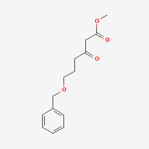 molecular formula C14H18O4 B1367371 Methyl 6-(benzyloxy)-3-oxohexanoate 